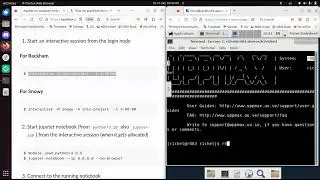 Starting a Jupyter notebook on the Rackham UPPMAX HPC cluster using a ThinLinc remote desktop