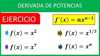 DERIVADA DE POTENCIAS - Ejercicios Para Principiantes