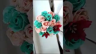 Осенний букет из мыльных роз