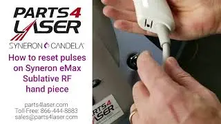 How to reset pulses on Syneron eMax Sublative RF hand piece