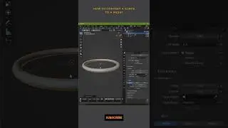 Blender Tip Curve Mesh Convert | AR3Designs Daily Blender 3D Tips