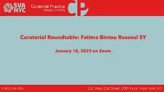 Curatorial Roundtable: Fatima Bintou Rassoul SY, Curator of Programs, Raw Material Company, Dakar