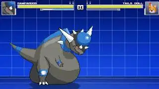 Mugen Vore: Rampardos vs Tails Doll