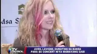 Avril Lavigne TV Patrol Manila 3 September