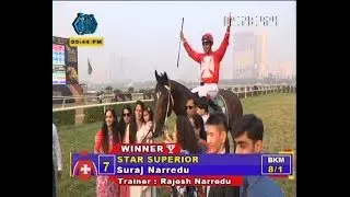 Star Superior with Suraj Narredu up wins The Kingfisher Ultra Indian Derby Gr 1 2019