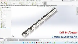 Solidwork Tutorials Drill Bit Design For Mechanical Engineering #drillbits