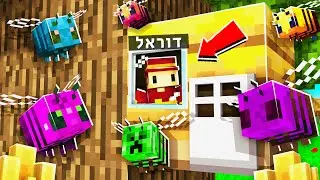 נכנסתי לכוורת ומצאתי דבורים חדשות במיינקראפט!