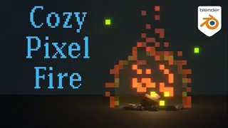 Blender - Pixel Art Geometry Nodes // Live-Noding Bonfire
