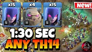 Epic Strategy! TH14 Zap Quake Witch is the Easiest TH14 Attack Strategy in Clash of Clans