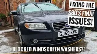 How to fix *Blocked Windscreen Washers* + HEADLIGHT/WINDSCREEN WASHER SYSTEM EXPLAINED - P3 Volvo
