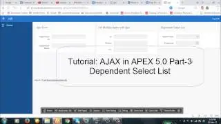 Tutorial : AJAX in APEX 5.0 part-3 Creating Dependent Select List