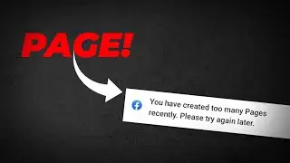 Fix 'You've Created Too Many Pages' Error on Facebook | Facebook Page Create Problem 2024