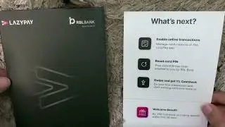 Rbl Lazypay Credit Card Unboxing 🔥 | Lifetime Free, NO Income Proof