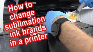 How to change sublimation ink brands in a printer