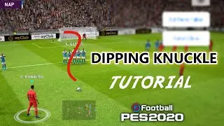 Trick To Perform Dipping & Knuckle Shot in Freekick / PES 2020 Mobile