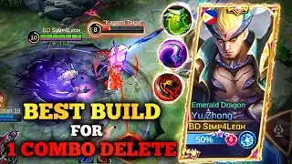 ONE SHOT BUILD FOR YU ZHONG | BEST BUILD AND EMBLEM | TOP GLOBAL YU ZHONG | 2021 | NEW META |