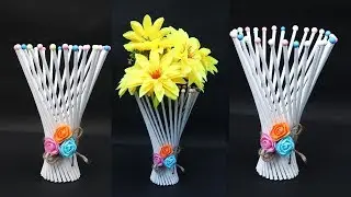 DIY Flower pot out of newspaper || how to make Flower bouquet || handmade DIY & Craft