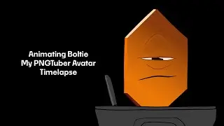 Animating My PNGTuber Avatar - Blender Grease Pencil 2D Animation Timelapse