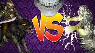 Heroes of Might and Magic III. Wolf raider VS Storm elemental