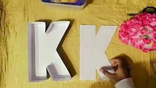 MONOGRAM LETTER TUTORIAL | LETTER K | LETTER HAMPER | EASY TUTORIAL | HOW TO MAKE