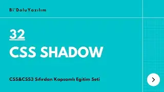 CSS Dersleri || CSS3 Dersleri -32- CSS Shadow (Gölgelendirme)