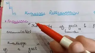 Knowledge representation in artificial intelligence ! procedural knowledge declarative knowledge
