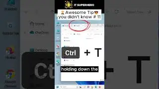 🏆Awesome Tip😎 you didn't know #11 Keyboard Shortcut Control + T and Control + W 