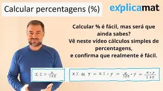 Percentagem - Como determinar a percentagem de uma determinada quantidade
