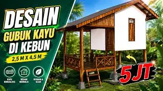 Simple Wooden Hut Project for the Garden, 