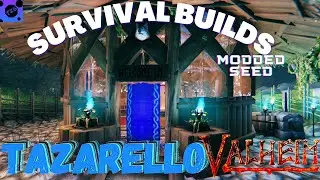 Valheim Town Farm Dungeon and Plains Farm Build Day 1693 Survival Mode Modded Gameplay