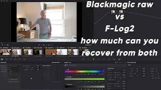 Fuji X-H2S Blackmagic raw vs F-Log2