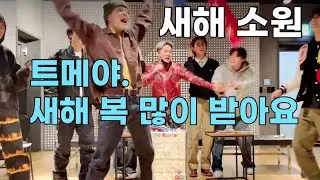 (트레저) 트레저의 새해 소원 말하기~ 복주머니 만들었어용/100억년만에 단체라이브/직진랩 하기/박정우 스포..란걸 하다 (두근 두근)/새해 복 많이받아요