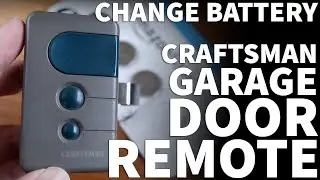 Change Battery in Sears Craftsman Garage Door Remote Control - Garage Remote Battery Replacement