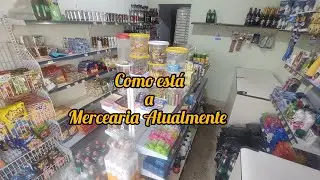 Como está a mercearia depois do assalto fizemos alguma reposições graças a Deus está dando certo🙌🙏