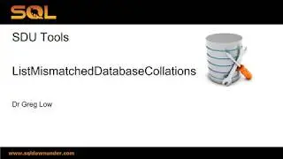 SDU Tools   49   List Mismatched SQL Server Database Collations