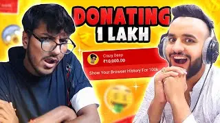 DONATING 1 LAKH TO TALENTED STREAMERS !!