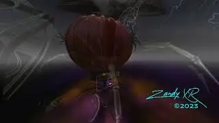 Painting a Halloween Hot Air Balloon in VR with Open Brush.