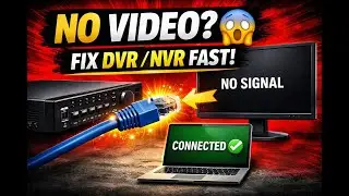 DVR / NVR No Video Output? Fix It WITHOUT a Second Monitor (Easy Network Trick!)
