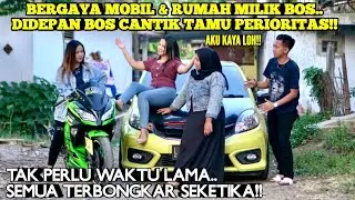 DIDEPAN BOS CANTIK TAMU PENTING BOSNYA MALAH BERGAYA SOK KAYA!! lihat malu sendiri..