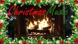 Beautiful Fireplace and Christmas Music! 4k quality!