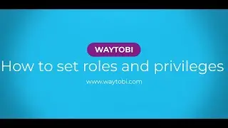 How to set roles and privileges
