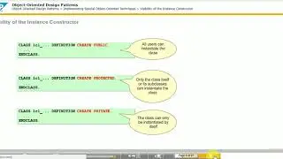 SAP ABAP Training Video Series  || Object-Oriented Design Patterns   TAW 12 (Unit 8)
