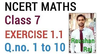 Ncert Maths Solutions Class 7 Exercise 1.1 Integers