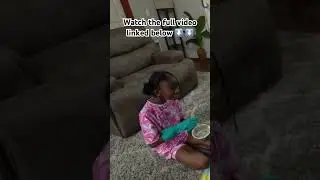 Girl is mad that she has to give Mom a foot massage! 