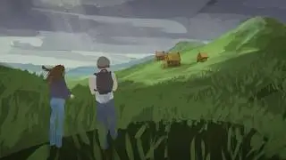 Mountain Hike Quill VR Illustration