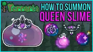 Terraria 1.4 - Queen Slime | New Boss Showcase + Drops