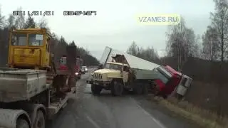 взаимовыручка на дорогах  Дальнобойщики   Мастерство, опыт и удача