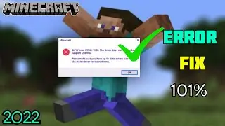 MINECRAFT 1.19 GLFW ERROR 65542 FIX 101%  EASY  method | MINECRAFT JAVA EDITION ERROR | 2022 |