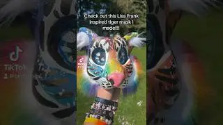 Rainbow tiger mask!! #furry #therian #theriangear #fursuit #therianthropy #crafts #diy