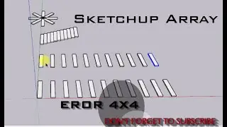 SketchUp Array move